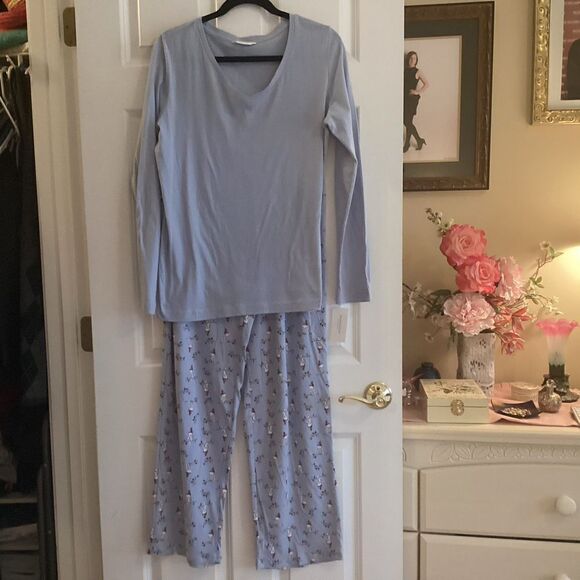 NWT. Charter ClubMacy’s Brand Women’s 2 PC PJ Set Light Blue. XS, M - Picture 12 of 12